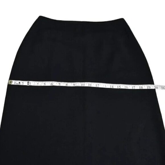 Vintage Jacob Maxi Navy Blue Pencil Skirt Side Slit Size 7/8 - Picture 8 of 9